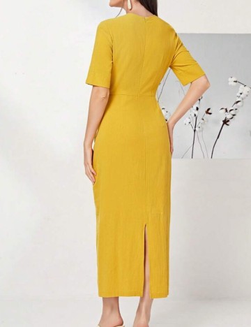 Rochie maxi Shein, mustar