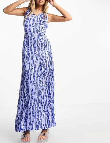 Rochie maxi Heartbreak, albastru