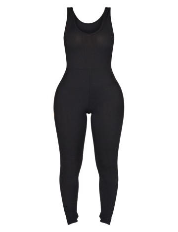 Salopetă lungă PRETTYLITTLETHING, negru