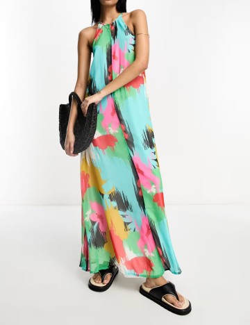 Rochie maxi ASOS, mix culori