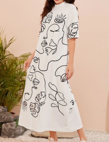 Rochie maxi Shein, mix culori