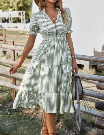 Rochie midi Shein, verde