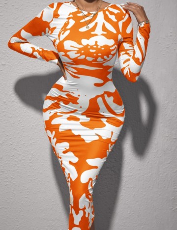 Rochie maxi Shein, mix culori