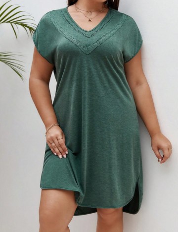Rochie mini Shein Curve+, verde
