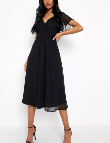 Rochie maxi Boohoo, negru