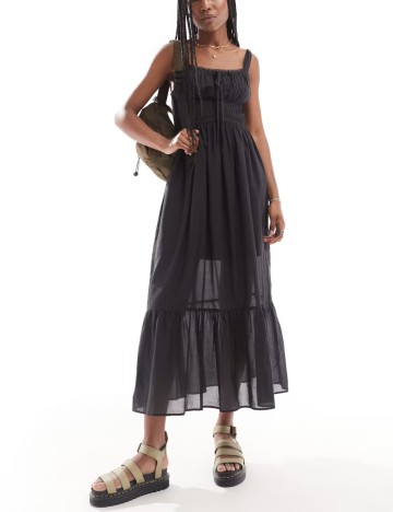 Rochie maxi ASOS, negru