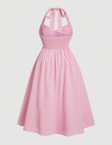 Rochie midi Shein Curve+, roz