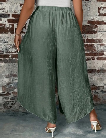 Pantaloni Shein Curve+, verde
