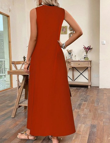 Rochie maxi Shein, cărămiziu