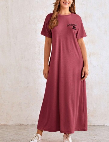 Rochie maxi Shein, roz