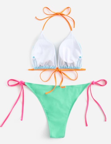 Costum de baie Shein Curve+, mix culori