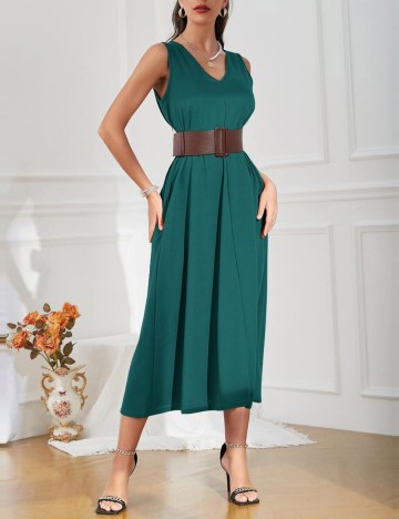 Rochie midi Shein, verde