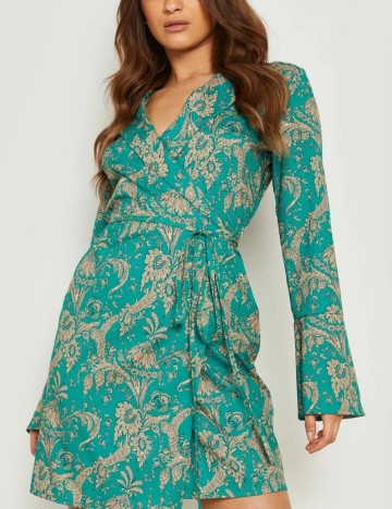 Rochie mini Boohoo, verde
