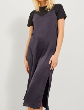 Rochie midi JJXX, gri