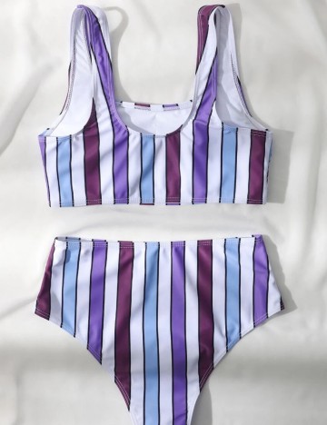 Costum de baie Shein, mix culori