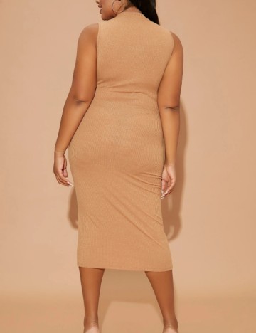 Rochie midi Shein Curve+, maro