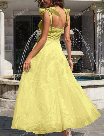 Rochie midi Shein, galben