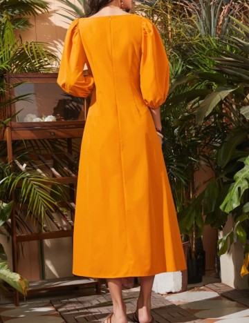 Rochie midi Shein, portocaliu