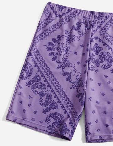 Pantaloni de plajă Romwe by Shein, mov