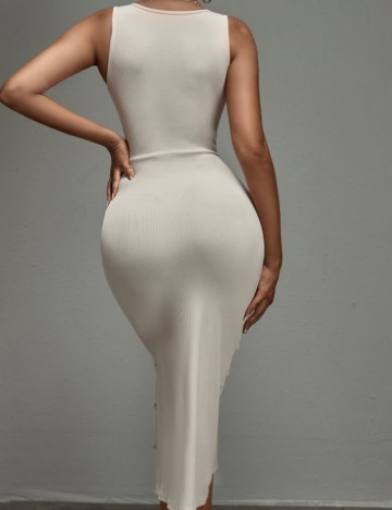 Rochie midi Shein, crem
