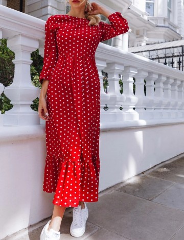 Rochie midi Shein, roșu