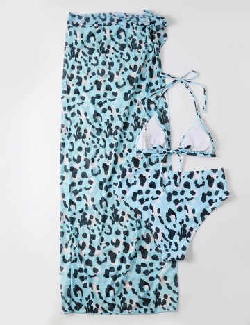 Set costum de baie și fustă Shein, mix culori