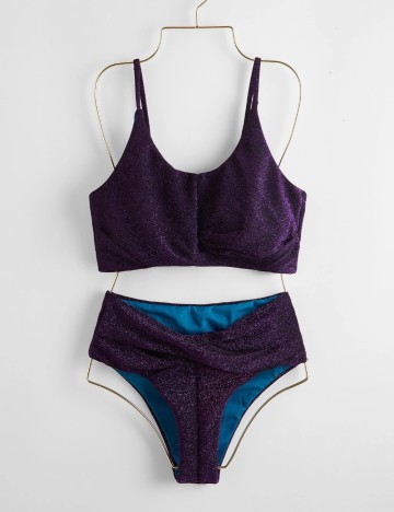 Costum de baie Romwe by Shein, mix culori