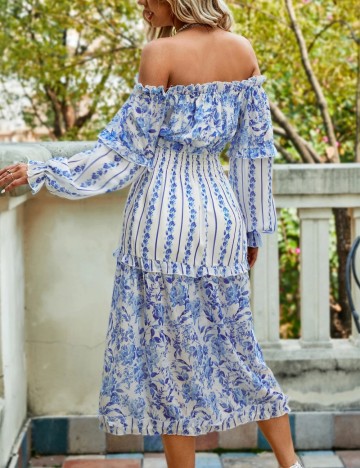 Rochie midi Shein, mix culori