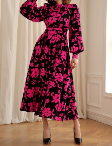Rochie midi Shein, mix culori