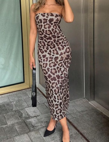 Rochie midi Shein, mix culori