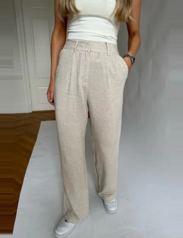 Pantaloni Vero Moda, crem
