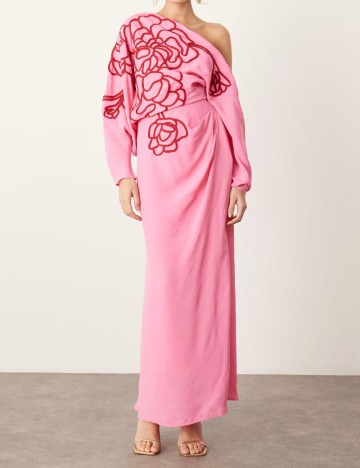 Rochie maxi ASOS, roz