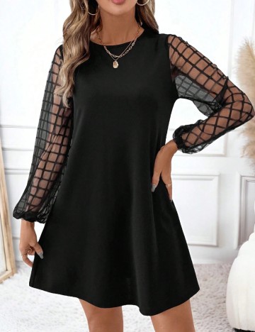 Rochie mini Shein Curve+, negru