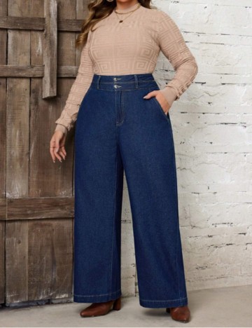 Jeans Shein Curve+, albastru