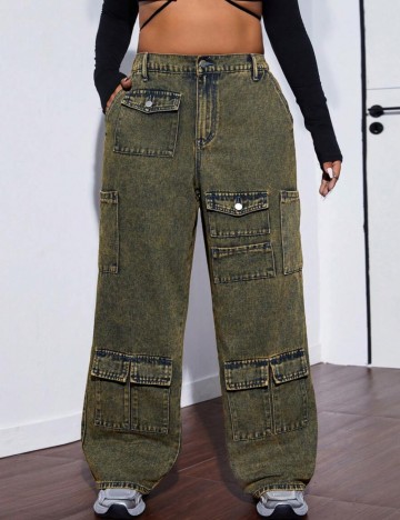 Jeans Shein Curve+, maro