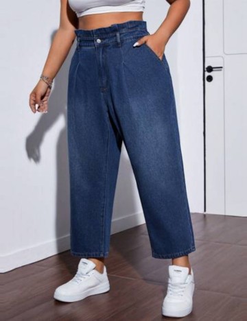Jeans Shein Curve+, albastru