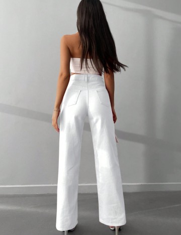 Jeans Shein, alb