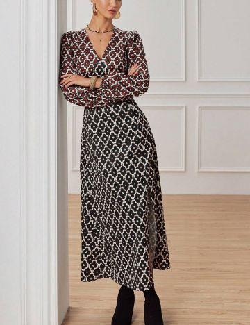 Rochie midi Shein, mix culori