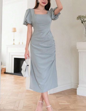 Rochie midi Shein, verde