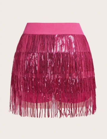 Fustă Pantalon Shein, roz