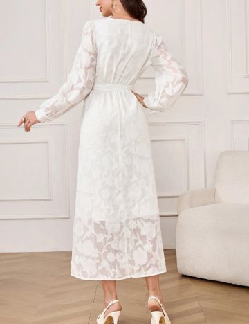 Rochie midi Shein, alb