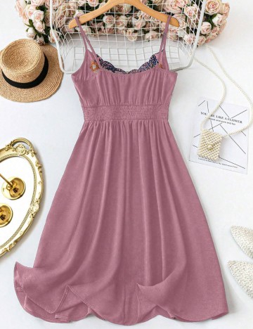 Rochie mini Shein Curve+, roz