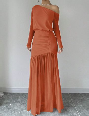 Rochie maxi Shein, portocaliu