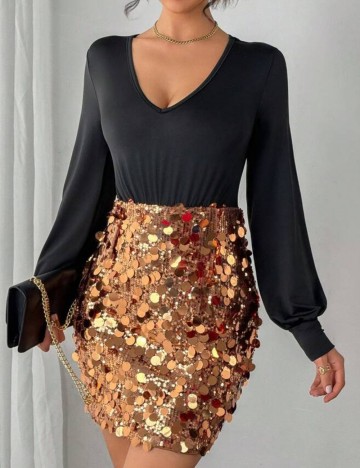 Rochie mini Shein, mix culori