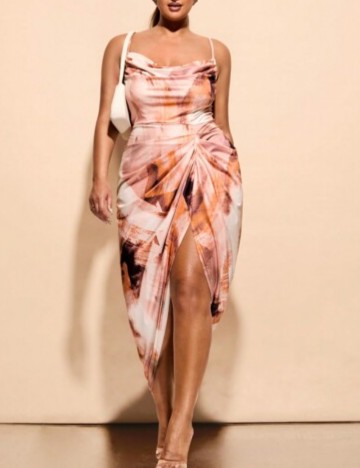 Rochie midi Shein, mix culori