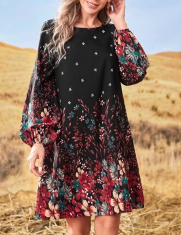 Rochie mini Shein Curve+, mix culori