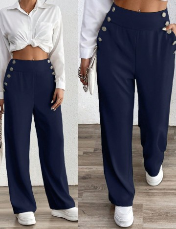 Pantaloni Shein, bleumarin