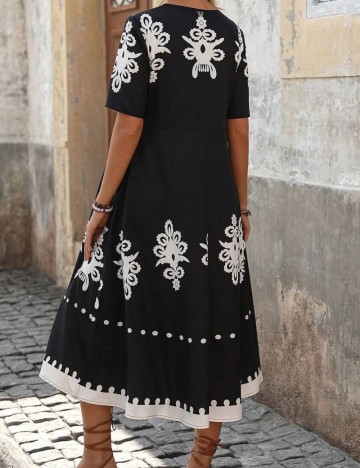 Rochie midi Shein, mix culori