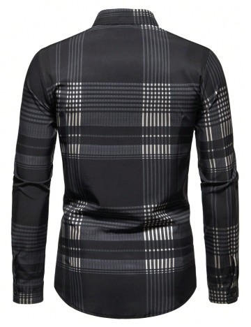 Cămașă MANFINITY by Shein, negru