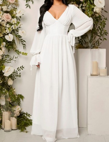 Rochie maxi Shein, alb